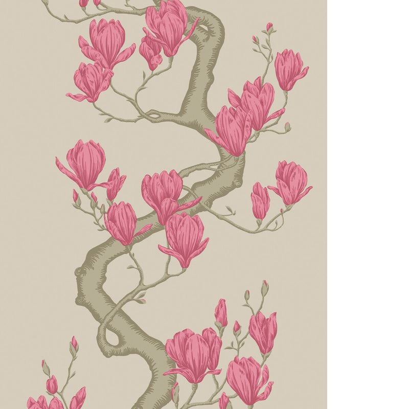 COLE & SON - MAGNOLIA TREE - MAGENTA - Wallpaper By The ROLL