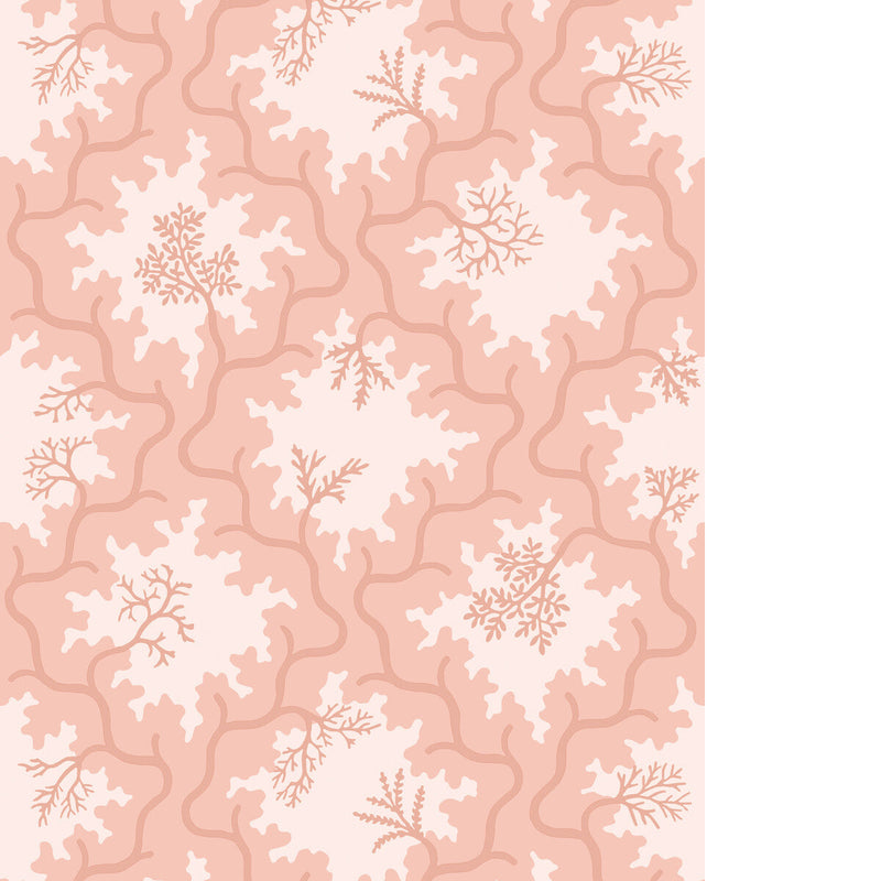 COLE & SON - MOSS TRELLIS - SOFT CORAL - Wallpaper By The ROLL