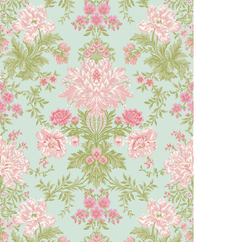 COLE & SON - POPPIES - SOFT PINK - Wallpaper By The ROLL