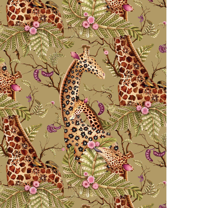 COLE & SON - ROYAL GIRAFFE - SAFARI - Wallpaper By The ROLL