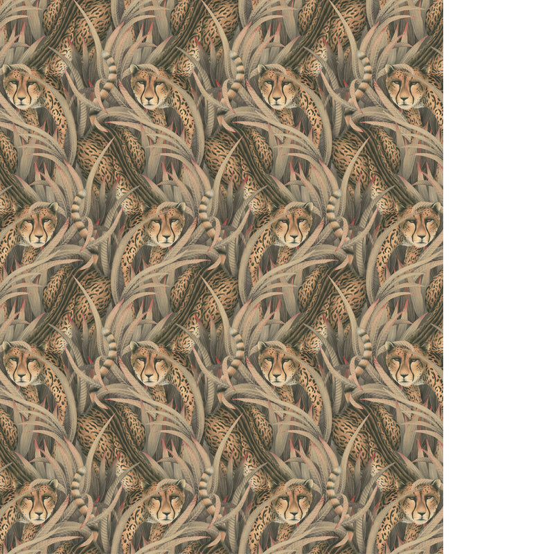 COLE & SON - CHEETAH PROWL - SLATE - Wallpaper By The ROLL