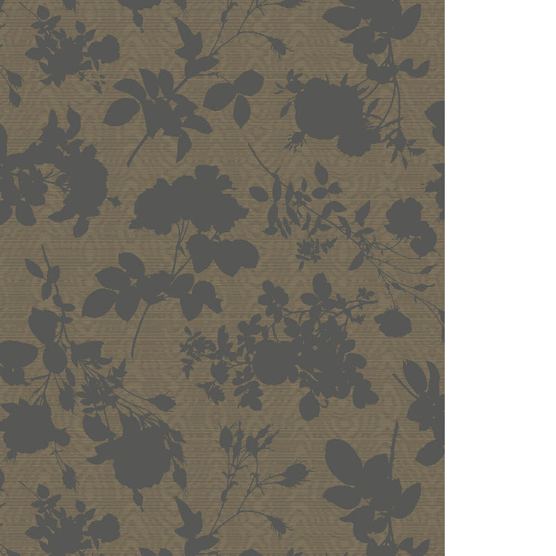 COLE & SON - ABSENCE OF ROSES MOIRE - BRASS - Wallpaper By The ROLL