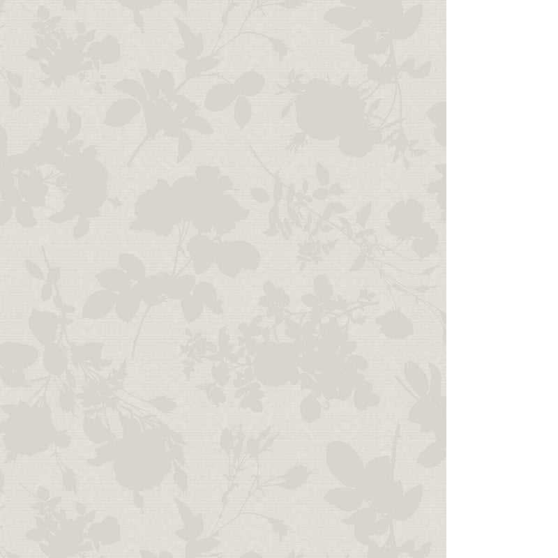 COLE & SON - ABSENCE OF ROSES MOIRE - WHITE - Wallpaper By The ROLL