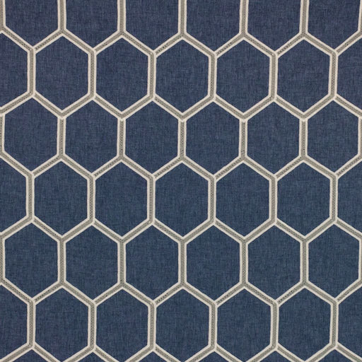 Trovaso Trellis - Indigo - RM Coco - Fabric by the Yard