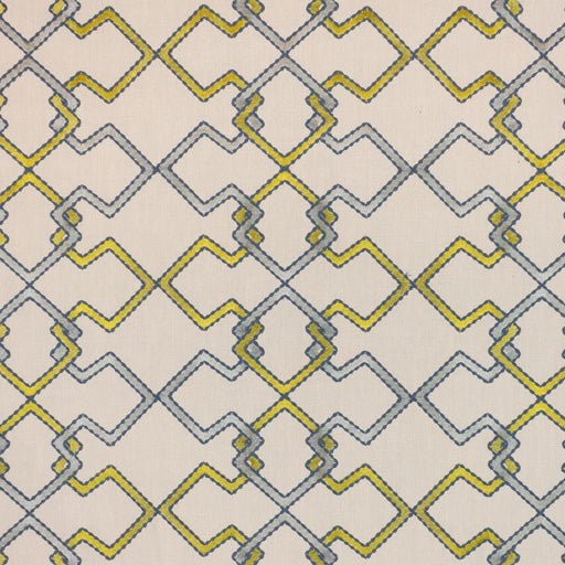 Interlock Trellis - Citrine - RM Coco - Fabric by the Yard