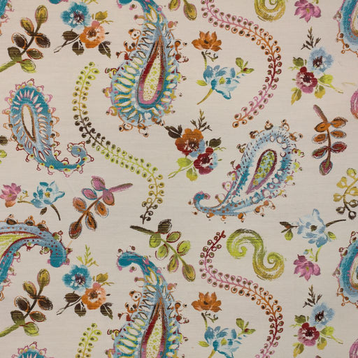 Watercolor Paisley - Sea Coral - RM Coco - Fabric by the Yard