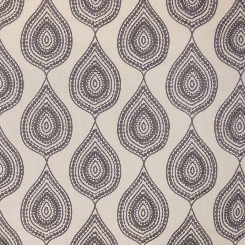 Jambi Paisley - Pewter - RM Coco - Fabric by the Yard