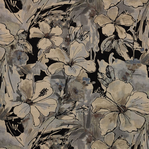 Floral Splash - Charcoal - RM Coco - Fabric by the Yard