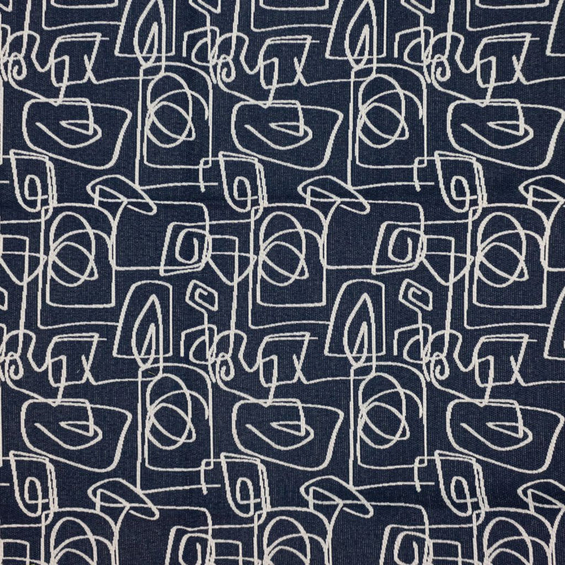Doodle - Navy - RM Coco - Fabric by the Yard