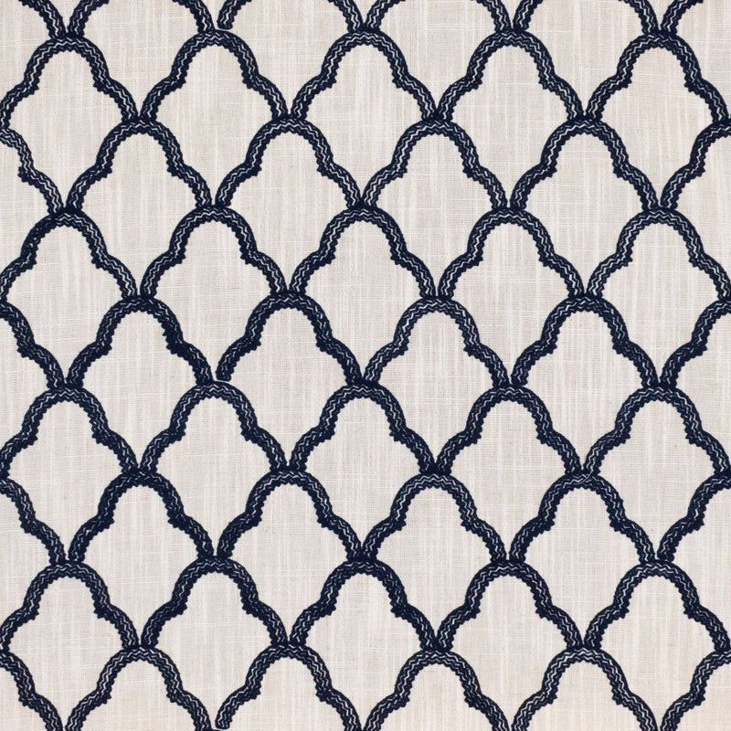 Lace Trellis - Lapis - RM Coco - Fabric by the Yard