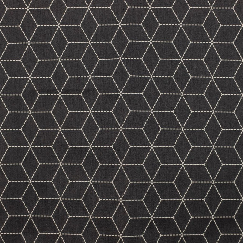 Boxed In - Graphite - RM Coco - Fabric by the Yard