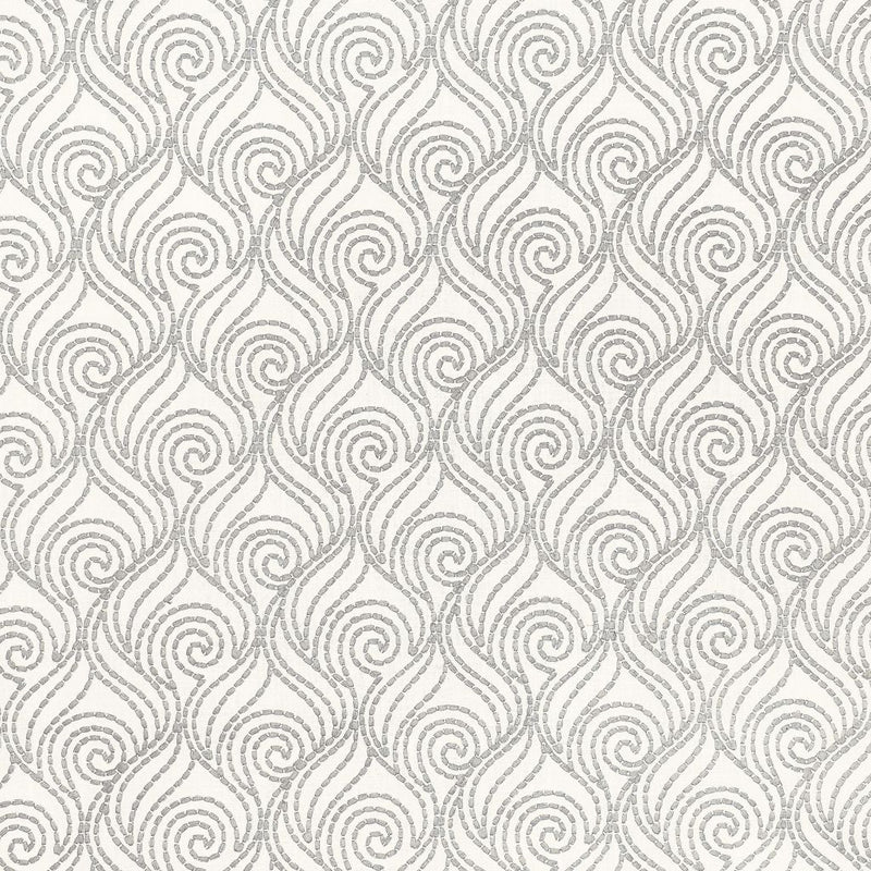 Swirl-A-Way - Pewter - RM Coco - Fabric by the Yard