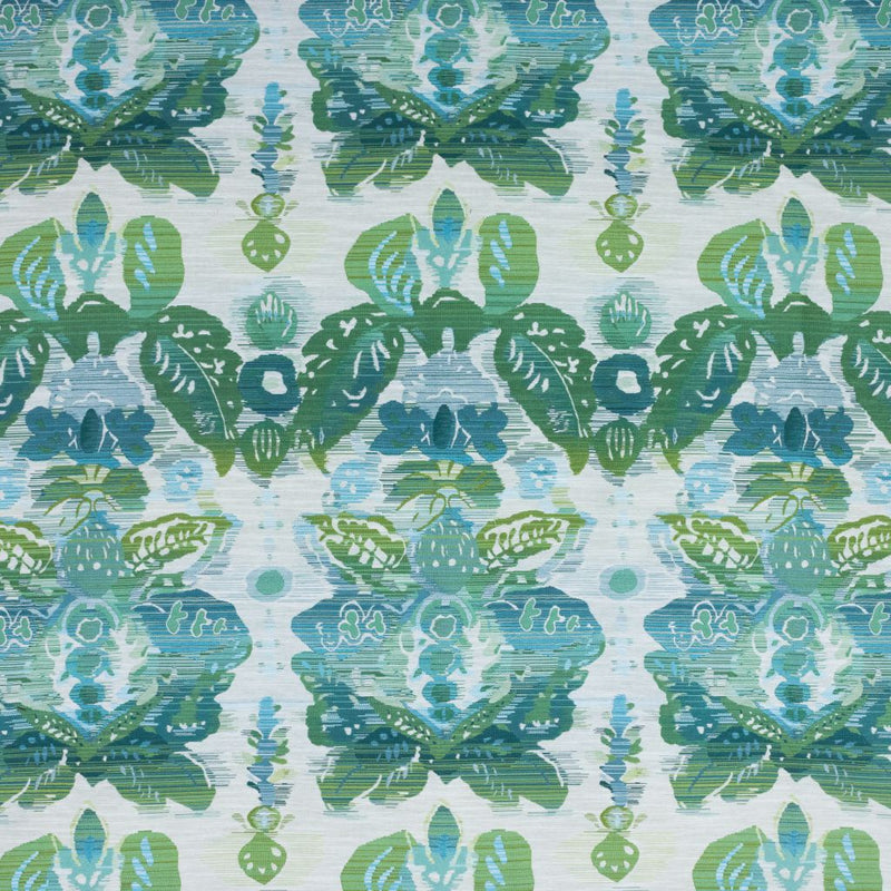 Waterscape Damask - Lagoon - RM Coco - Fabric by the Yard