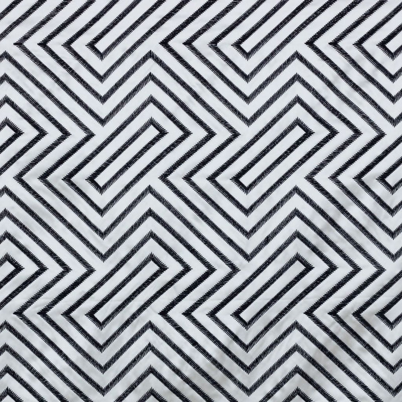 Kabuki Fret - Navy - RM Coco - Fabric by the Yard
