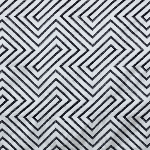 Kabuki Fret - Navy - RM Coco - Fabric by the Yard