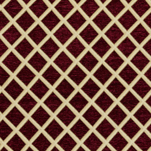 Perot Trellis - Crimson - RM Coco - Fabric by the Yard