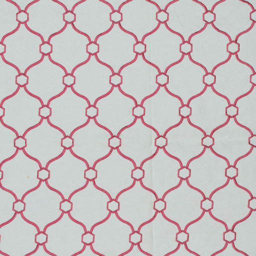 Picardie Trellis - Coral - RM Coco - Fabric by the Yard