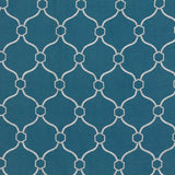 Picardie Trellis - Turquoise - RM Coco - Fabric by the Yard