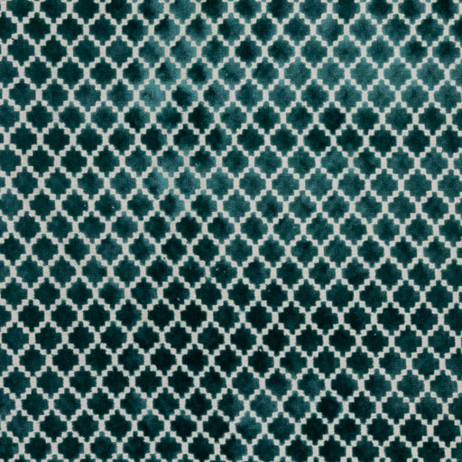 Pique Trellis - Turquoise - RM Coco - Fabric by the Yard