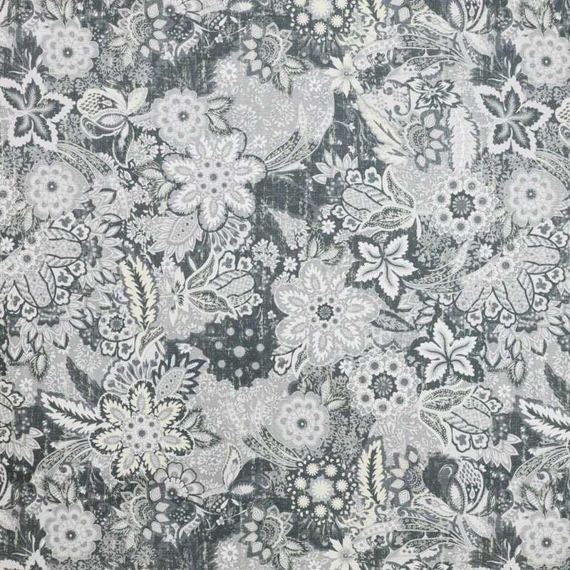 Hillwood Garden - Pewter - RM Coco - Fabric by the Yard