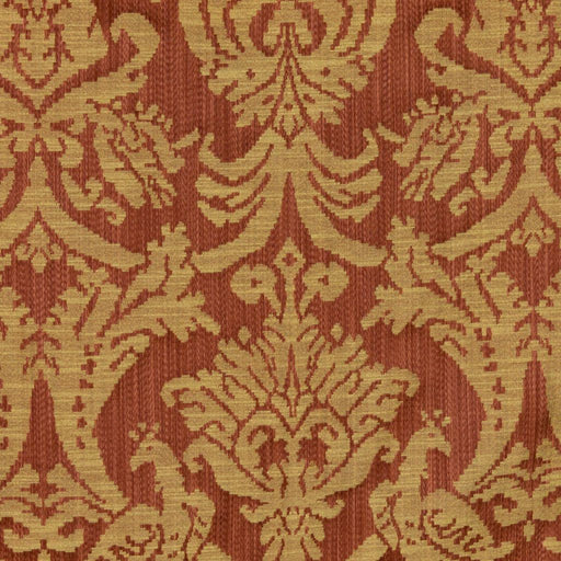Delacroix Damask - Terracotta - RM Coco - Fabric by the Yard