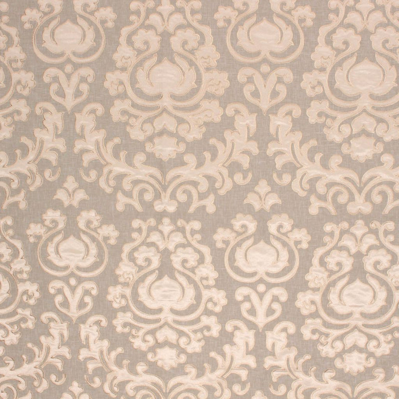 TrocadÃ©ro Damask - Silver Oak - RM Coco - Fabric by the Yard