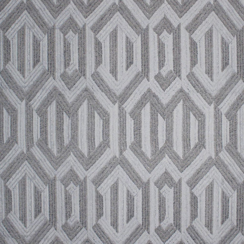 Metropolis Trellis - Platinum - RM Coco - Fabric by the Yard