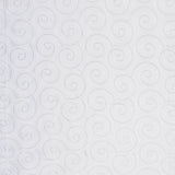 Scroll Dance - White Hot - RM Coco - Fabric by the Yard