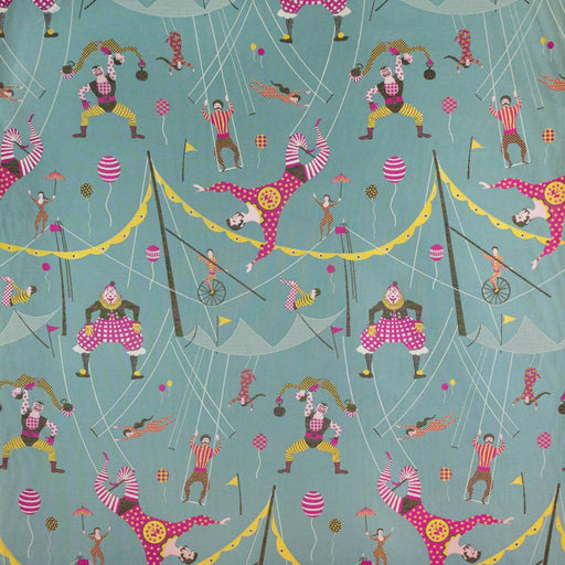 Circus Friends - Teal - RM Coco - Fabric by the Yard