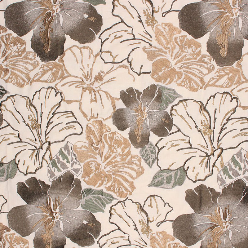 Floral Splendor - CafÃ© au Lait - RM Coco - Fabric by the Yard