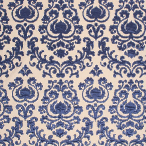 TrocadÃ©ro Damask - Sapphire - RM Coco - Fabric by the Yard