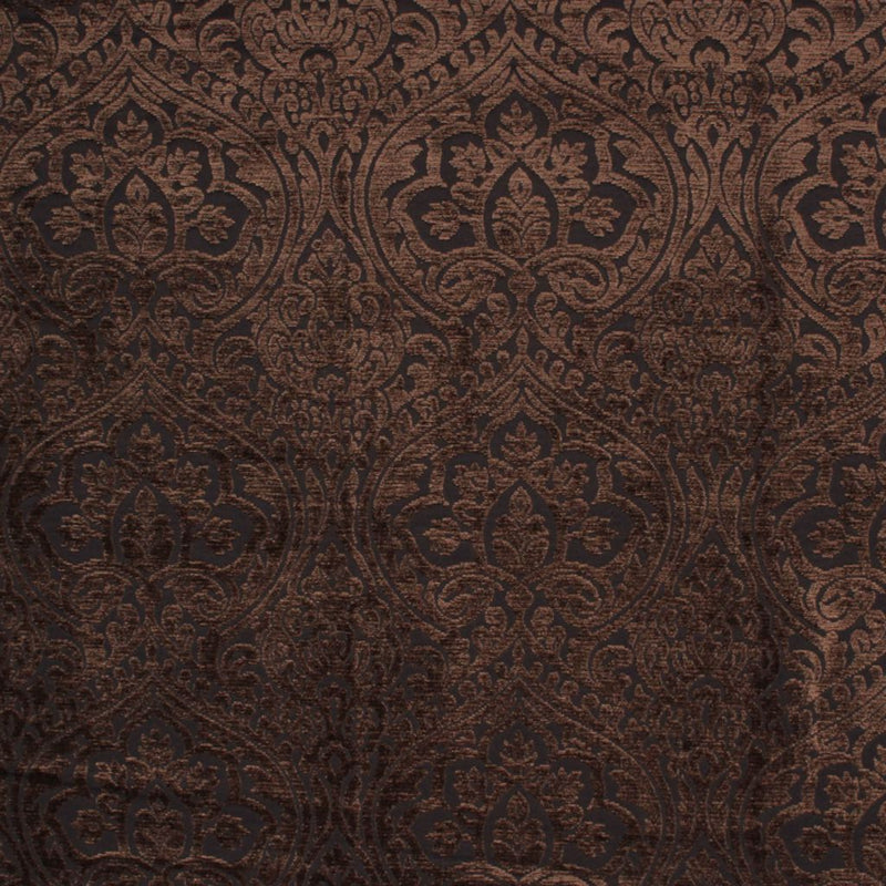 Amalfi Damask - Black Walnut - RM Coco - Fabric by the Yard