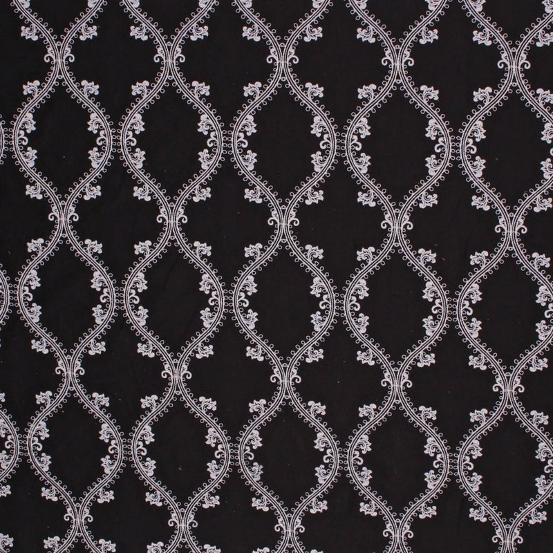 Oakville Trellis - Tuxedo - RM Coco - Fabric by the Yard