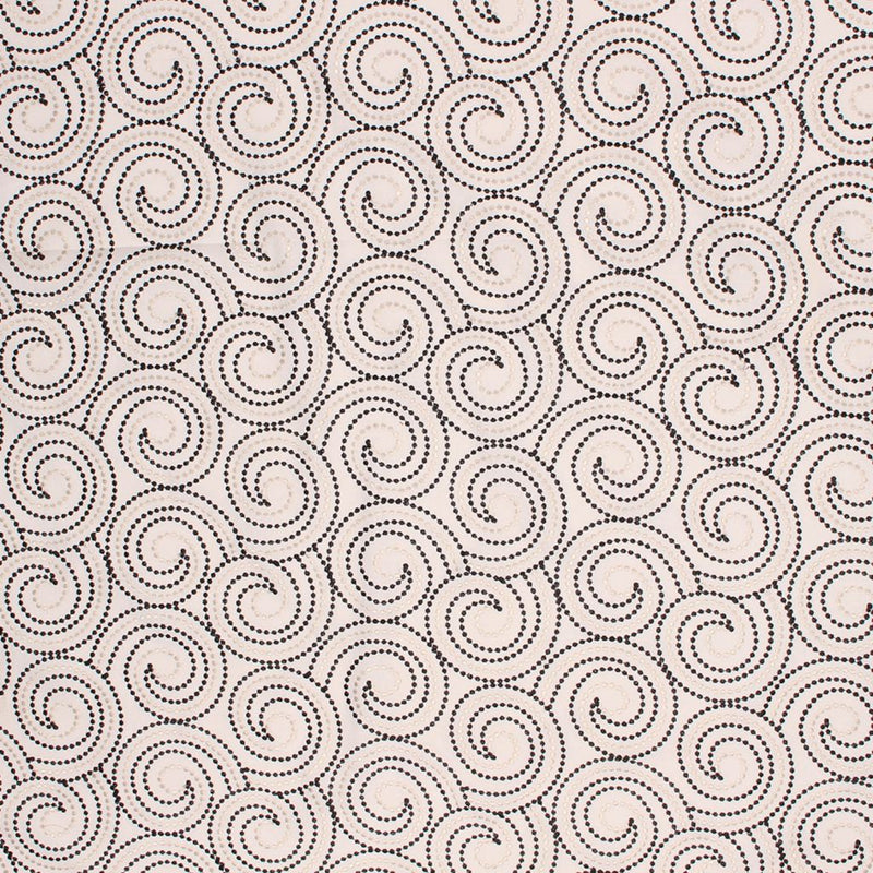 Scroll Dance - Domino - RM Coco - Fabric by the Yard
