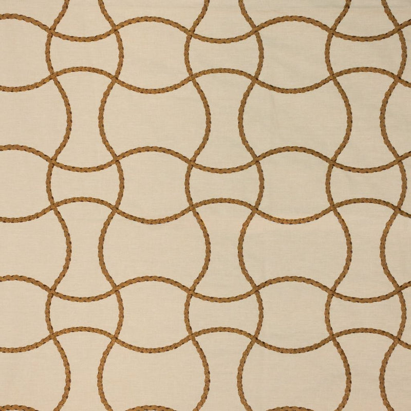 Roped In - Old Gold - RM Coco - Fabric by the Yard