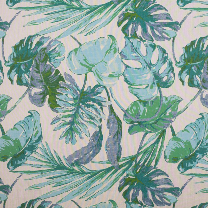 Villa Fronds - Tommy BahamaÂ® SunbrellaÂ® - Aqua - RM Coco - Fabric by the Yard