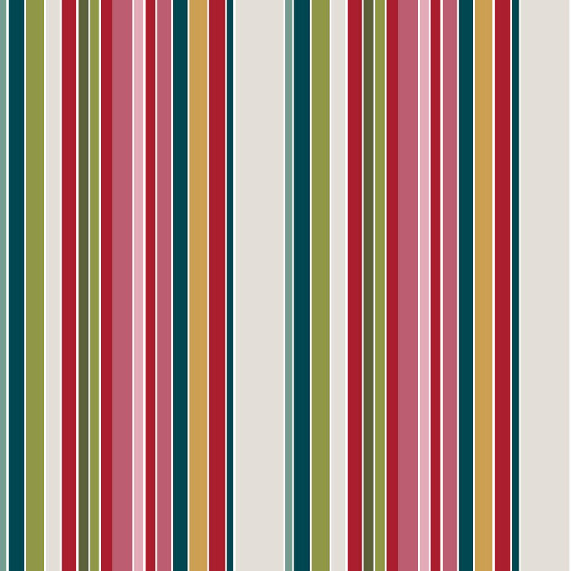 Piccadilly Stripe - Multi - RM Coco - Fabric by the Yard