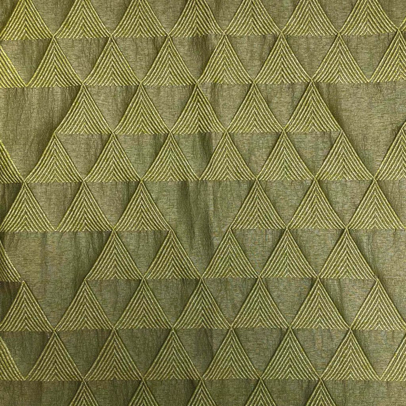 Pyramids - Silver Sage - RM Coco - Fabric by the Yard
