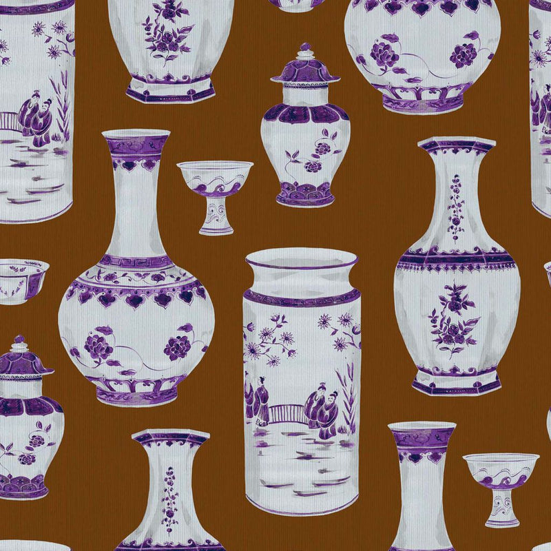 Ming Dynasty - Amethyst - RM Coco - Fabric by the Yard