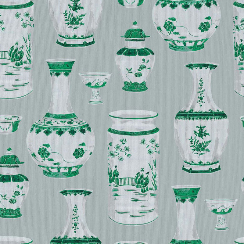 Ming Dynasty - Celadon - RM Coco - Fabric by the Yard