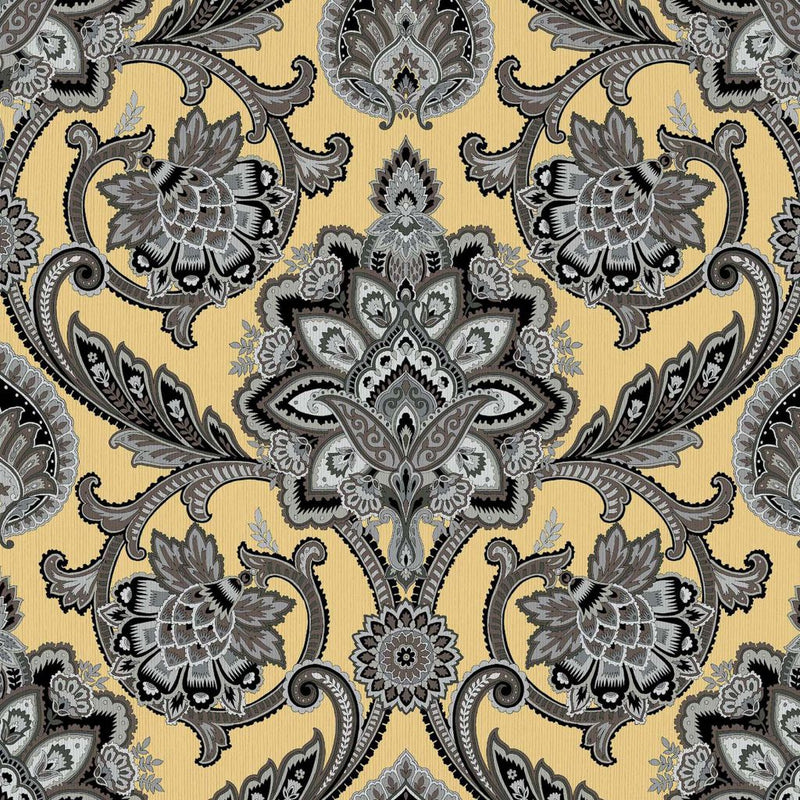 Blickling Garden Damask - Dijon - RM Coco - Fabric by the Yard