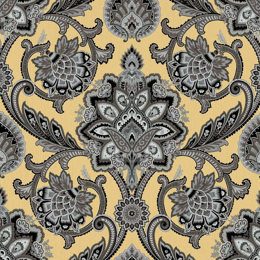 Blickling Garden Damask - Dijon - RM Coco - Fabric by the Yard