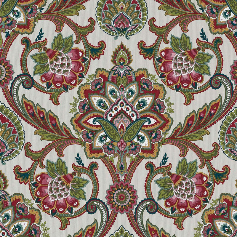 Blickling Garden Damask - Multi - RM Coco - Fabric by the Yard