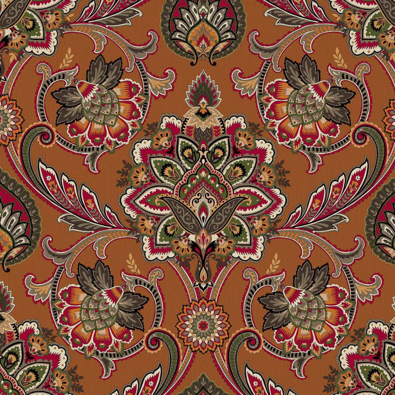Blickling Garden Damask - Spice Road - RM Coco - Fabric by the Yard