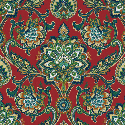 Blickling Garden Damask - Tuscan Red - RM Coco - Fabric by the Yard