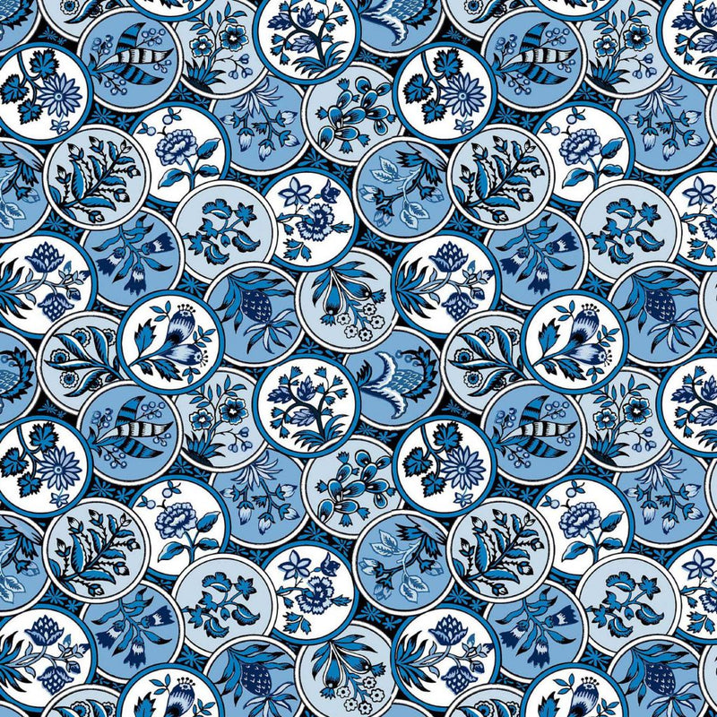CloisonnÃ© - Mood Indigo - RM Coco - Fabric by the Yard