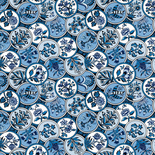 CloisonnÃ© - Mood Indigo - RM Coco - Fabric by the Yard