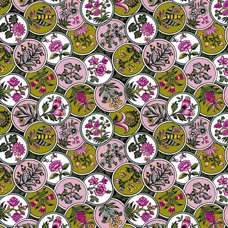 CloisonnÃ© - Peony - RM Coco - Fabric by the Yard