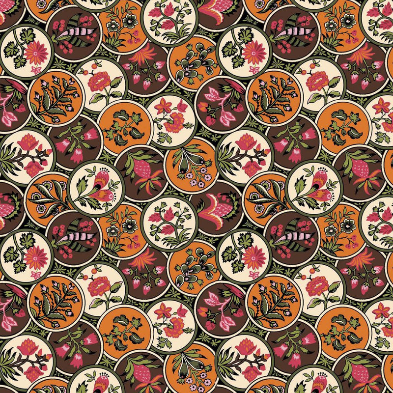 CloisonnÃ© - Rum Raisin - RM Coco - Fabric by the Yard