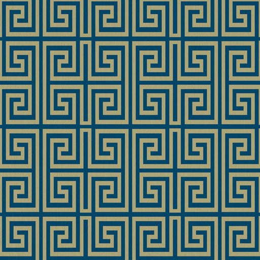 Emperor's Fret - Blue Stone - RM Coco - Fabric by the Yard